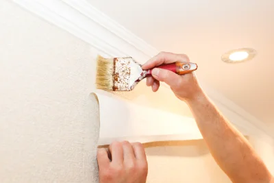 Pose de papier peint à Trévron — revêtements muraux et toiles de verre
